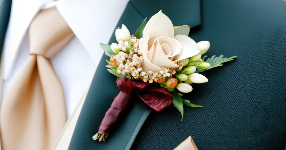 costume de mariage vert sauge
